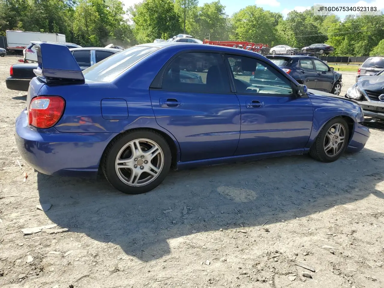 2004 Subaru Impreza Rs VIN: JF1GD67534G523183 Lot: 55819055