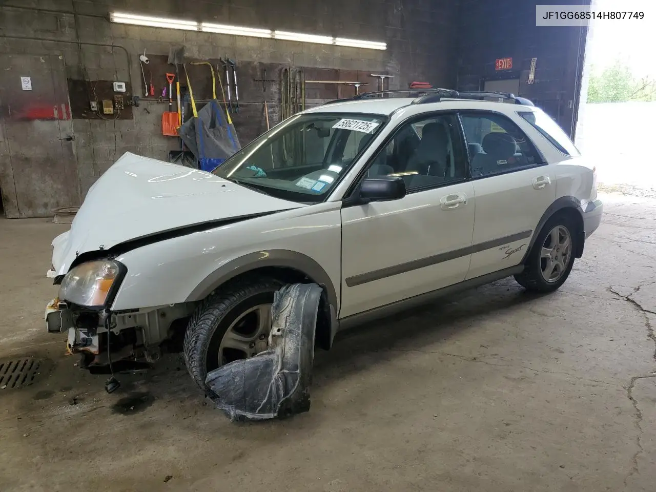 2004 Subaru Impreza Outback Sport VIN: JF1GG68514H807749 Lot: 58621725