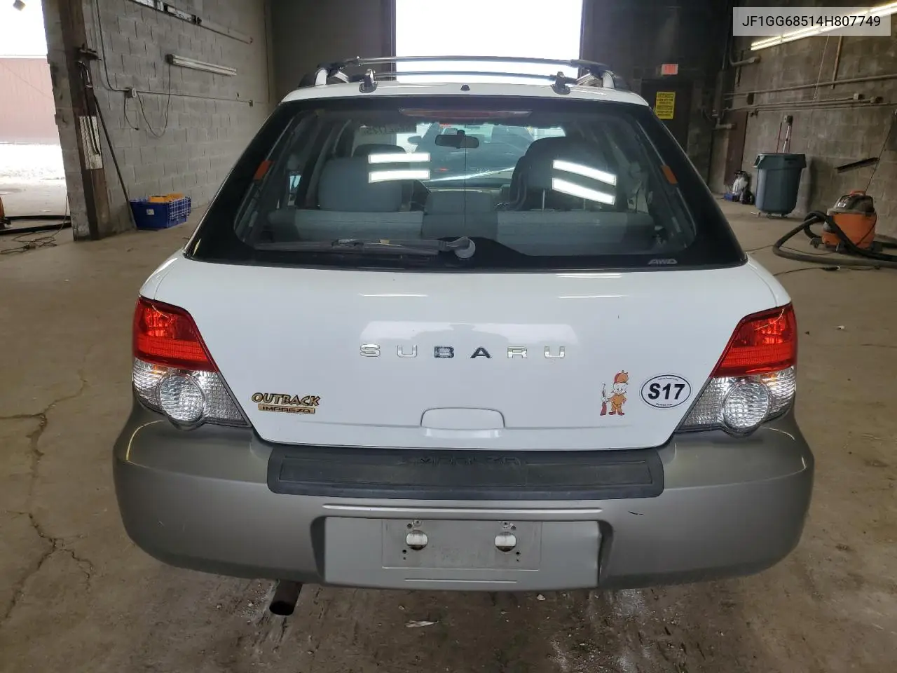 2004 Subaru Impreza Outback Sport VIN: JF1GG68514H807749 Lot: 58621725
