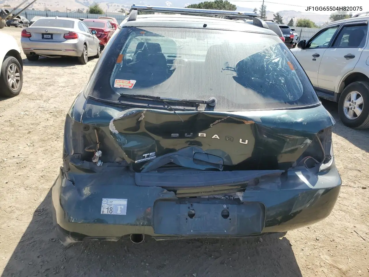 2004 Subaru Impreza Ts VIN: JF1GG65504H820075 Lot: 60644365