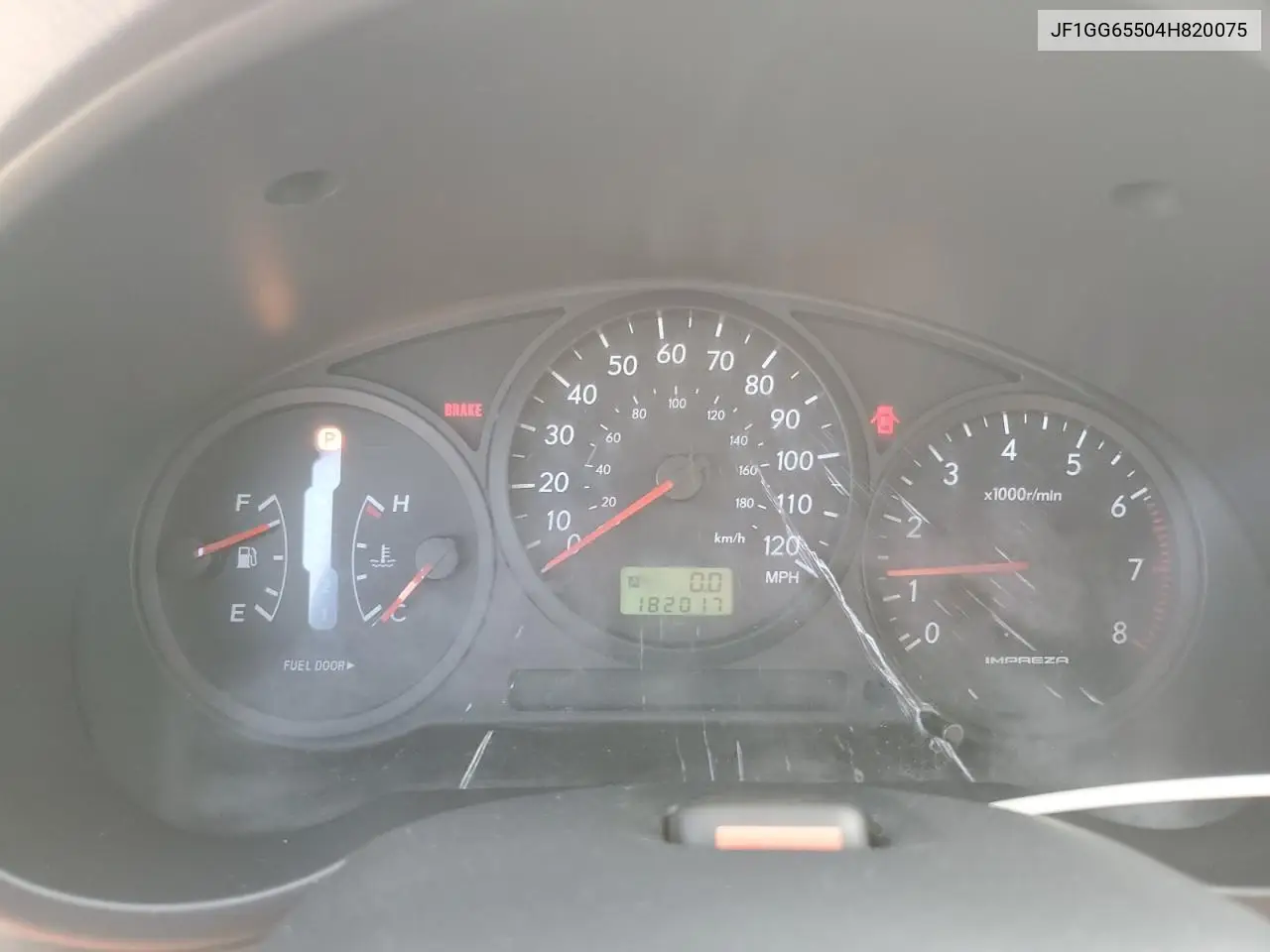 2004 Subaru Impreza Ts VIN: JF1GG65504H820075 Lot: 60644365