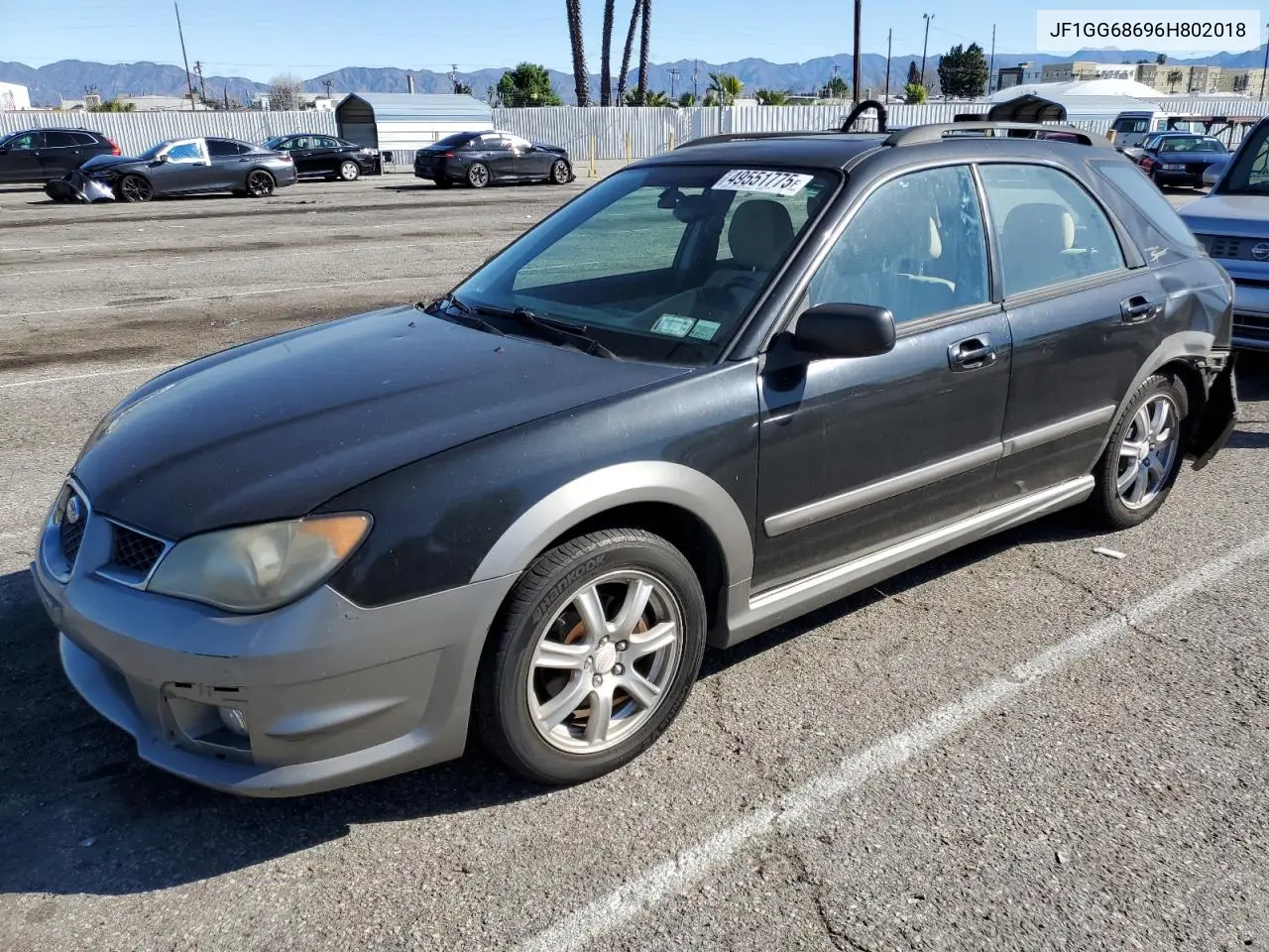 2006 Subaru Impreza Outback Sport VIN: JF1GG68696H802018 Lot: 49551775