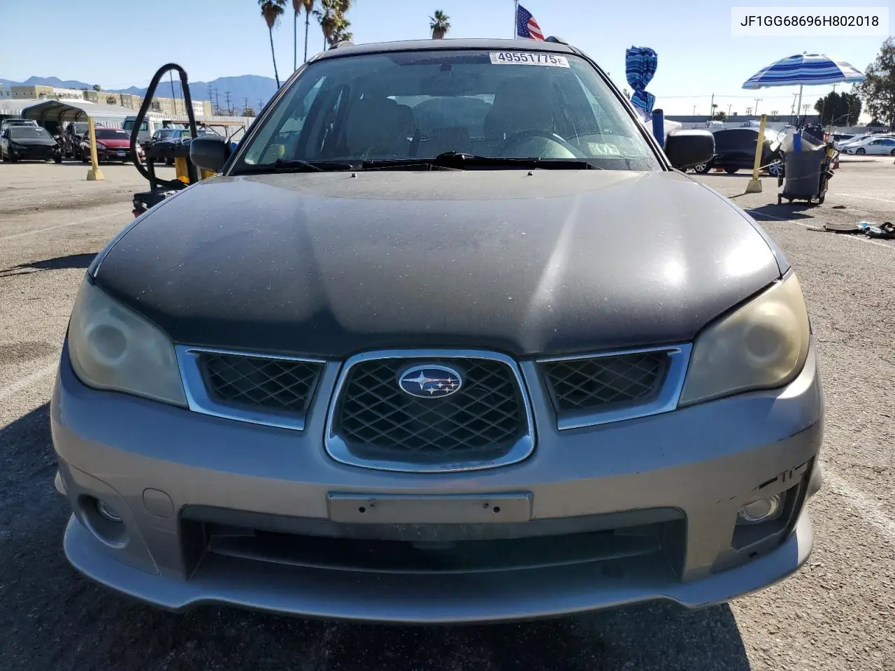 2006 Subaru Impreza Outback Sport VIN: JF1GG68696H802018 Lot: 49551775