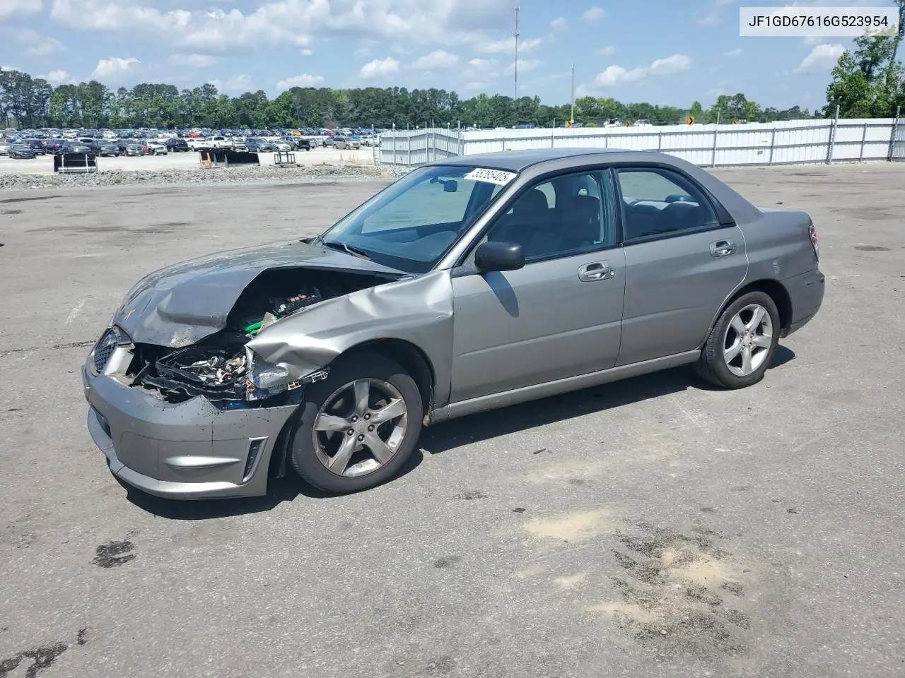 2006 Subaru Impreza 2.5I VIN: JF1GD67616G523954 Lot: 55285405