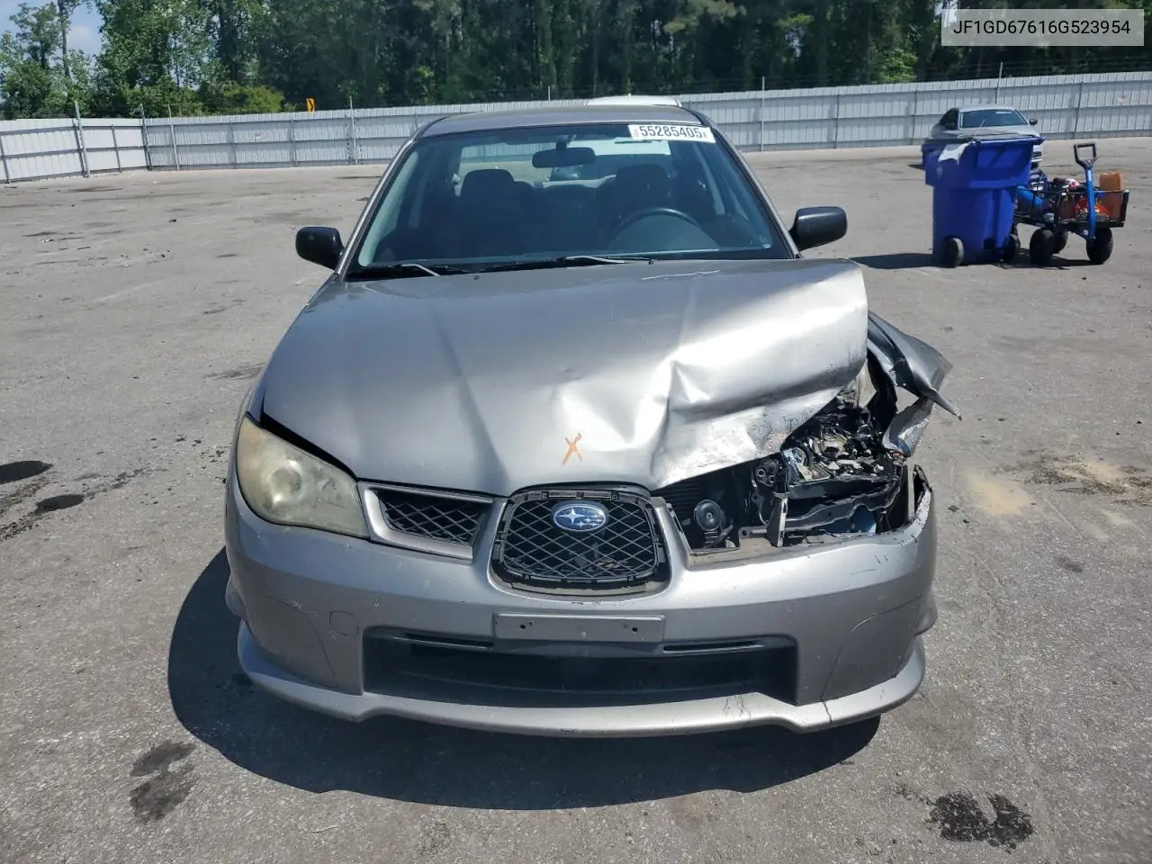 2006 Subaru Impreza 2.5I VIN: JF1GD67616G523954 Lot: 55285405