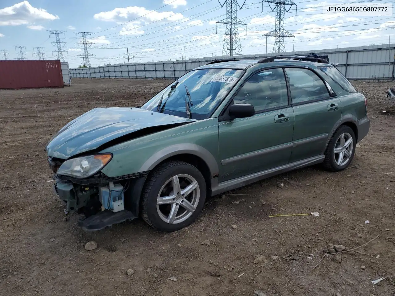 2006 Subaru Impreza Outback Sport VIN: JF1GG68656G807772 Lot: 55881955