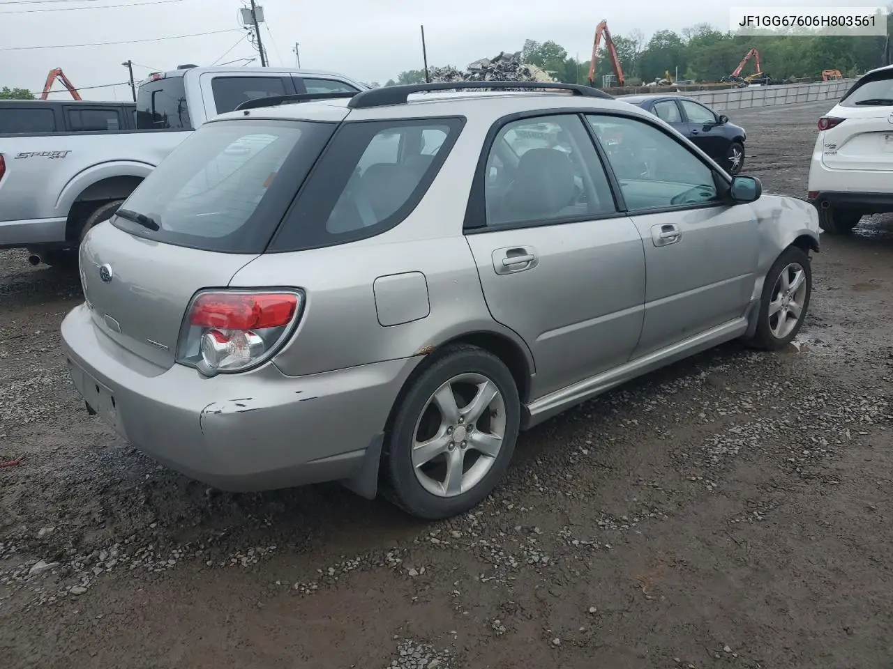 2006 Subaru Impreza 2.5I Sports Wagon VIN: JF1GG67606H803561 Lot: 57233945