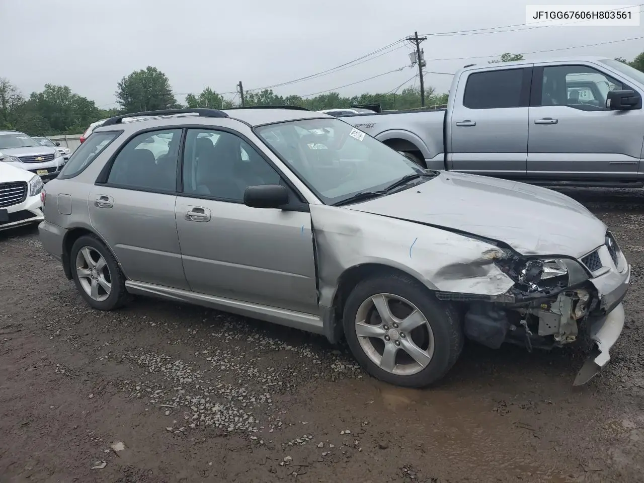 2006 Subaru Impreza 2.5I Sports Wagon VIN: JF1GG67606H803561 Lot: 57233945