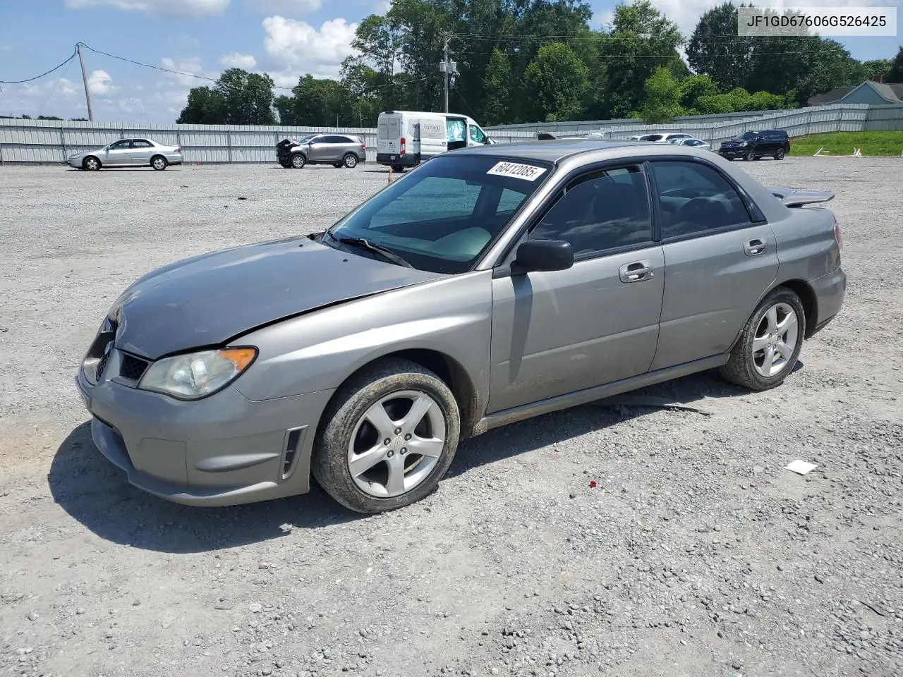 2006 Subaru Impreza 2.5I VIN: JF1GD67606G526425 Lot: 60412085