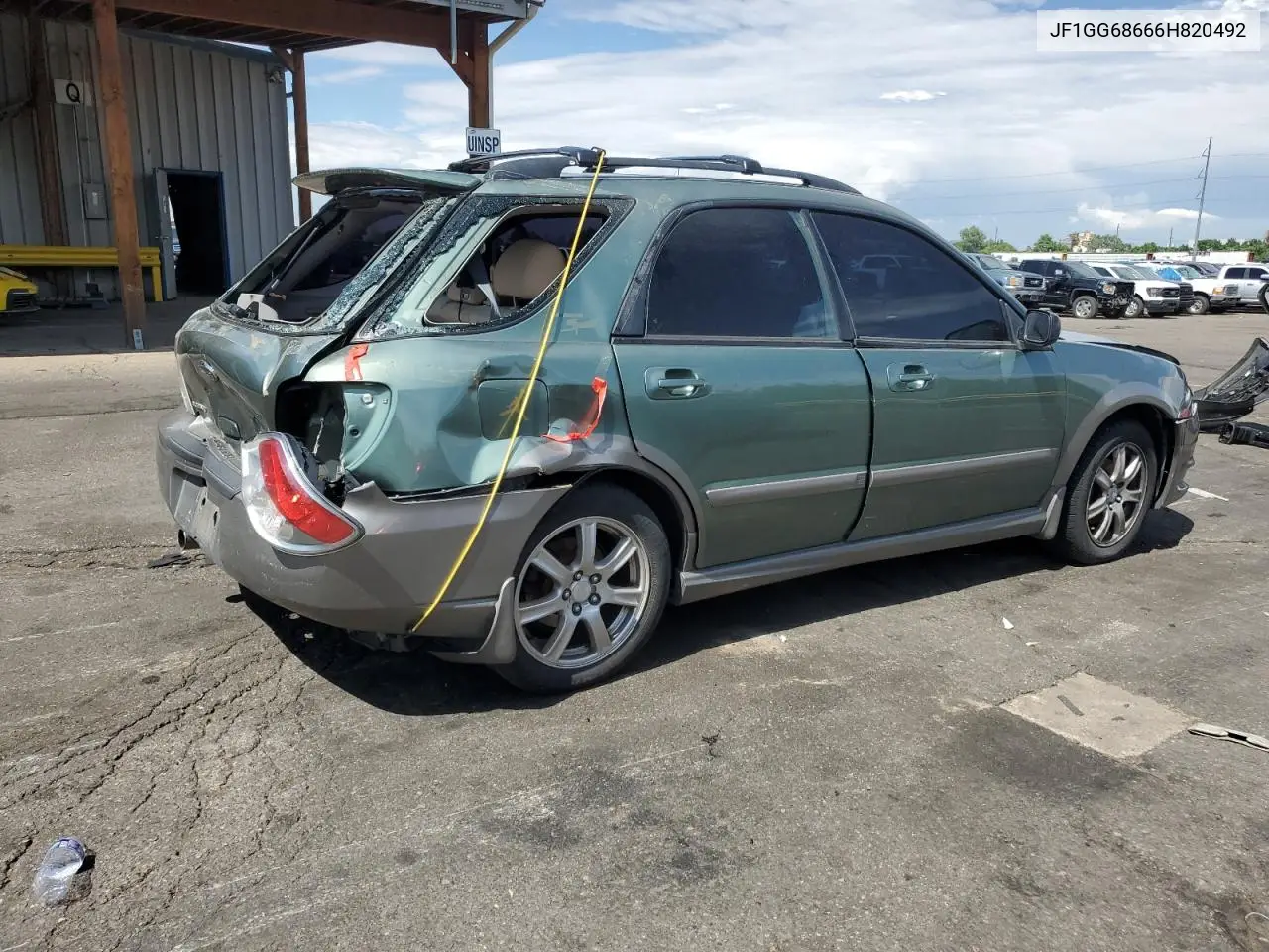 2006 Subaru Impreza Outback Sport VIN: JF1GG68666H820492 Lot: 62493435
