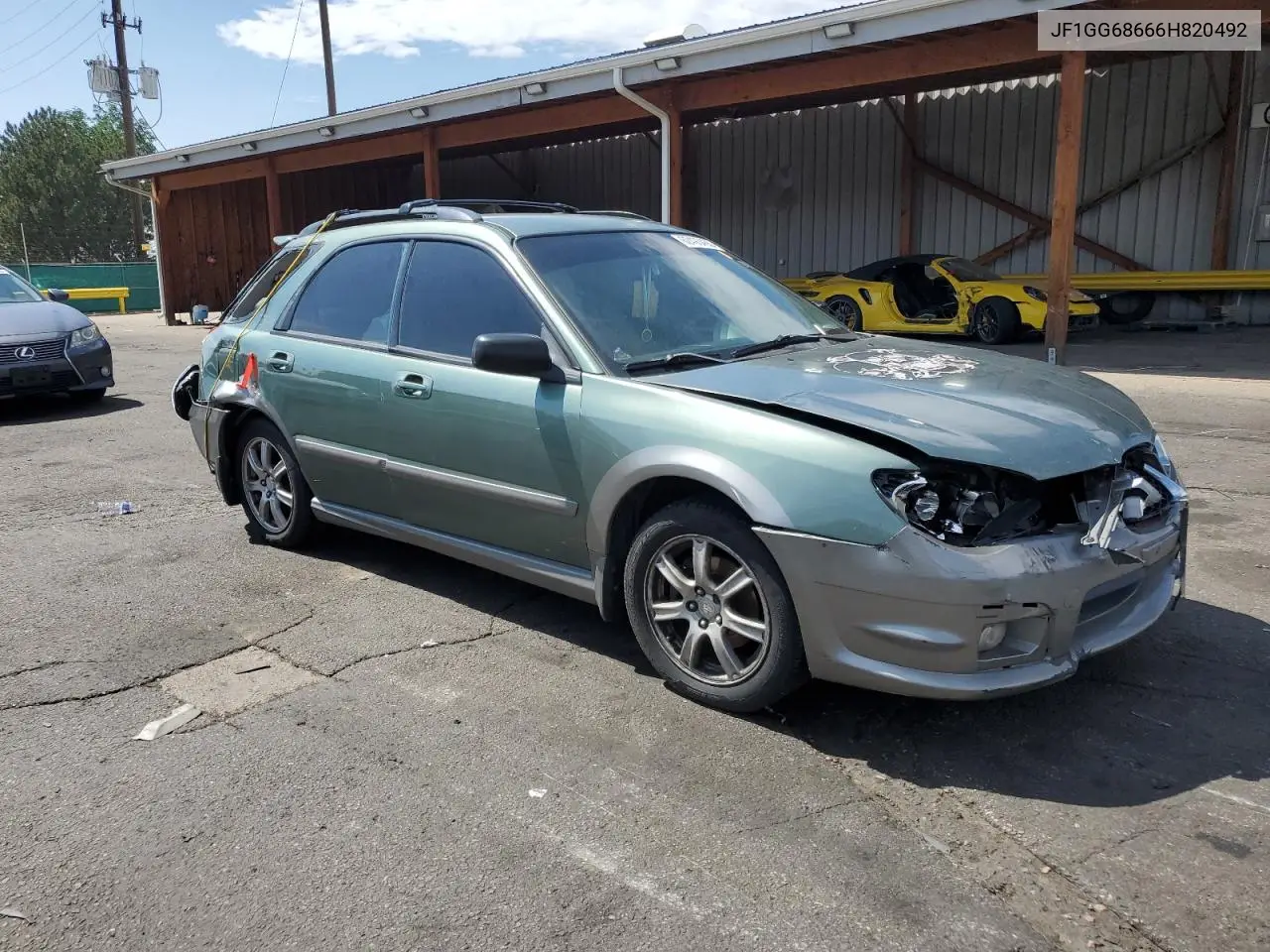 2006 Subaru Impreza Outback Sport VIN: JF1GG68666H820492 Lot: 62493435