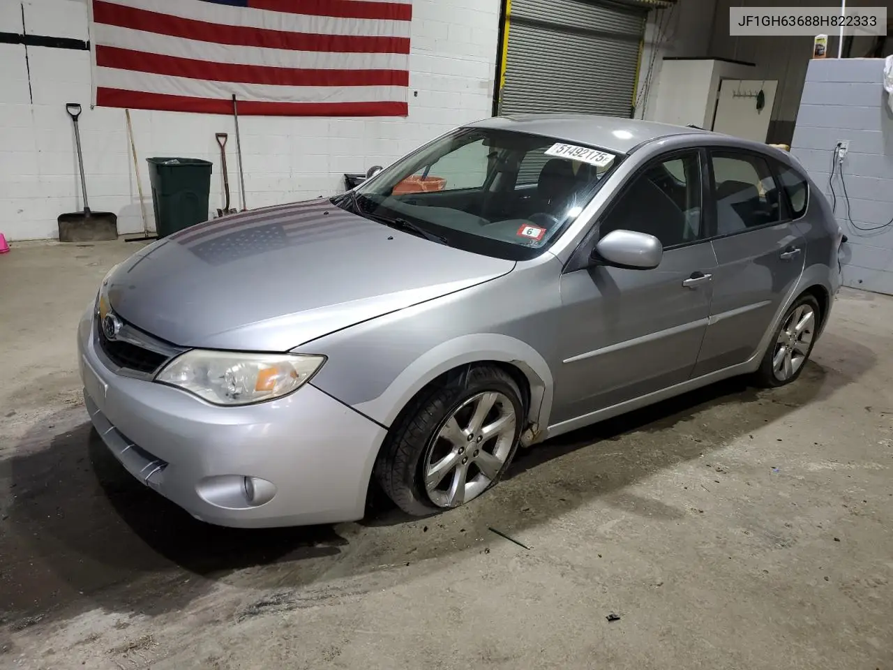 2008 Subaru Impreza Outback Sport VIN: JF1GH63688H822333 Lot: 51492175