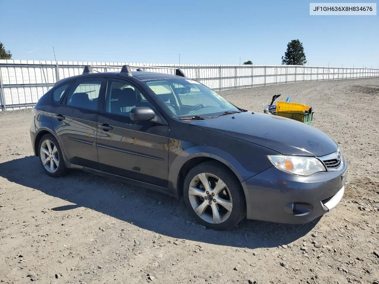 2008 Subaru Impreza Outback Sport VIN: JF1GH636X8H834676 Lot: 55480025