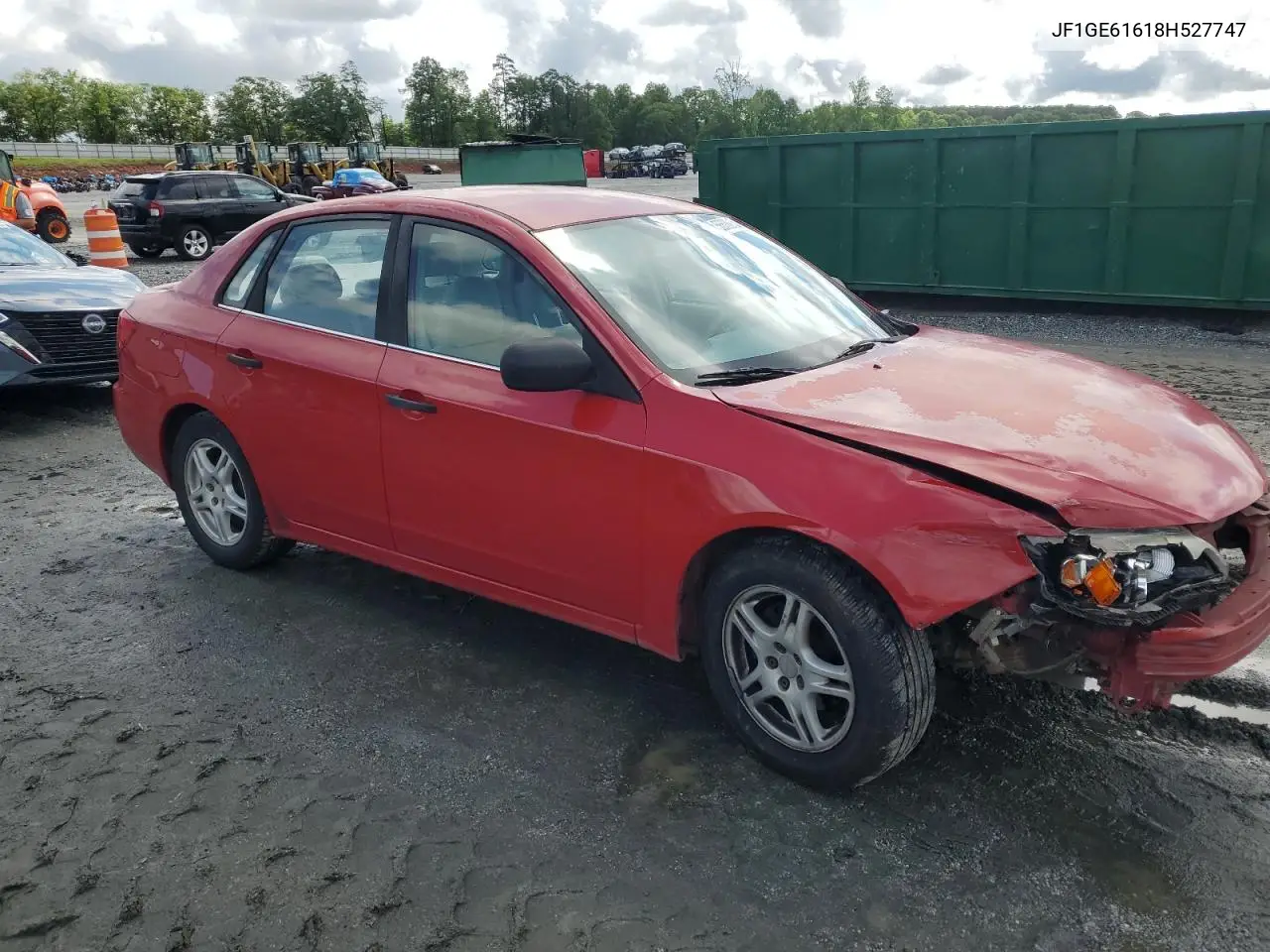 2008 Subaru Impreza 2.5I VIN: JF1GE61618H527747 Lot: 56606815