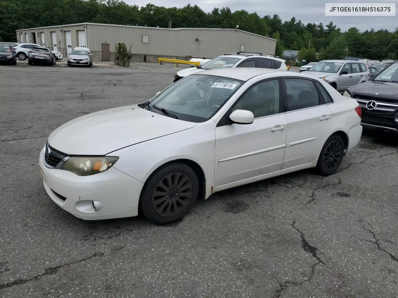 2008 Subaru Impreza 2.5I VIN: JF1GE61618H516375 Lot: 61179515