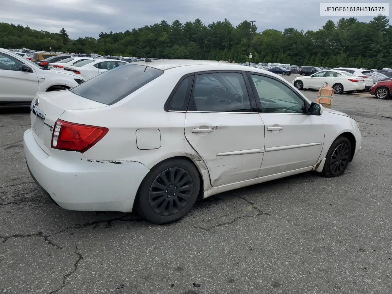 2008 Subaru Impreza 2.5I VIN: JF1GE61618H516375 Lot: 61179515