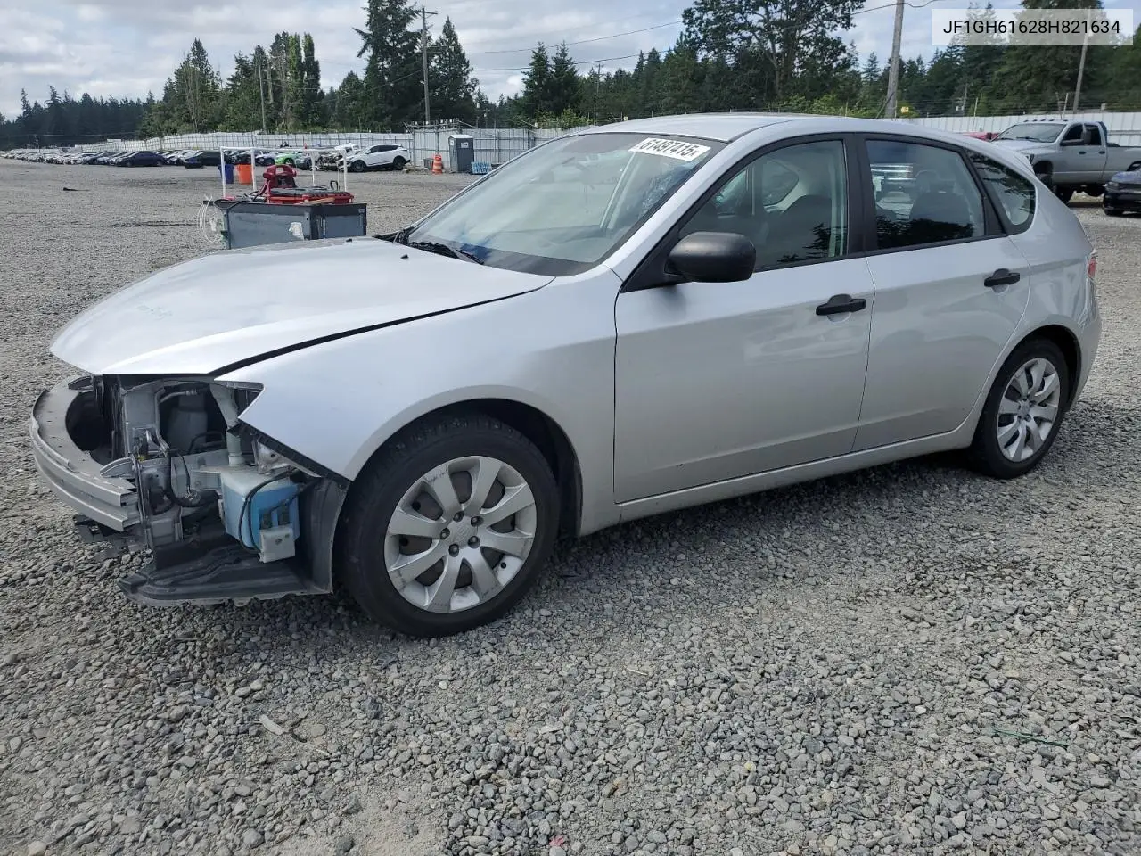 2008 Subaru Impreza 2.5I VIN: JF1GH61628H821634 Lot: 61497415
