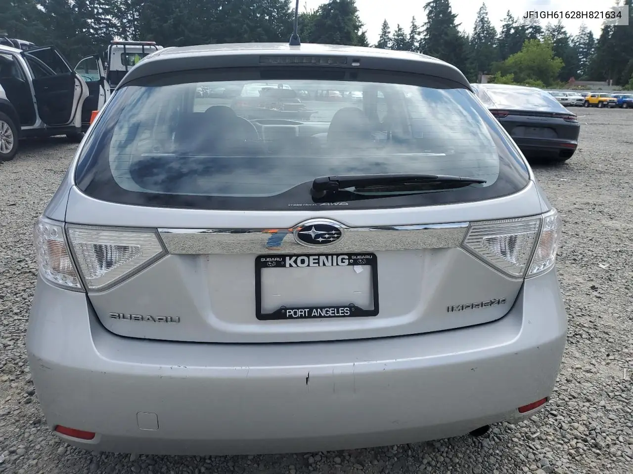 2008 Subaru Impreza 2.5I VIN: JF1GH61628H821634 Lot: 61497415