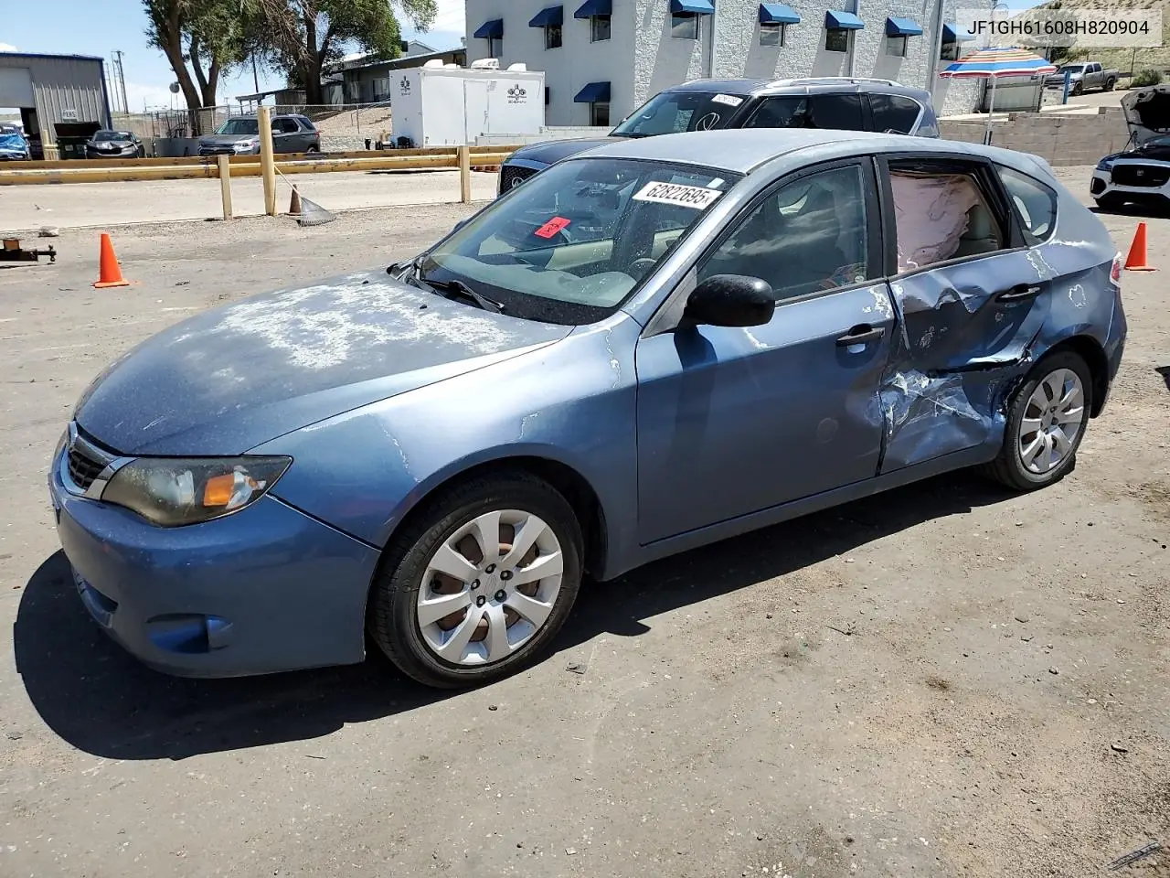 2008 Subaru Impreza 2.5I VIN: JF1GH61608H820904 Lot: 62822695