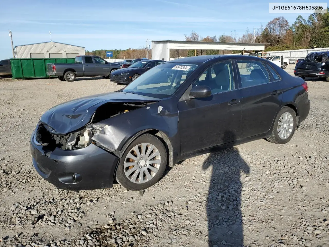 2008 Subaru Impreza 2.5I VIN: JF1GE61678H505896 Lot: 84945344