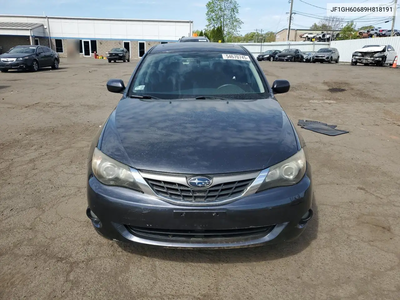 2009 Subaru Impreza 2.5I Premium VIN: JF1GH60689H818191 Lot: 54670745