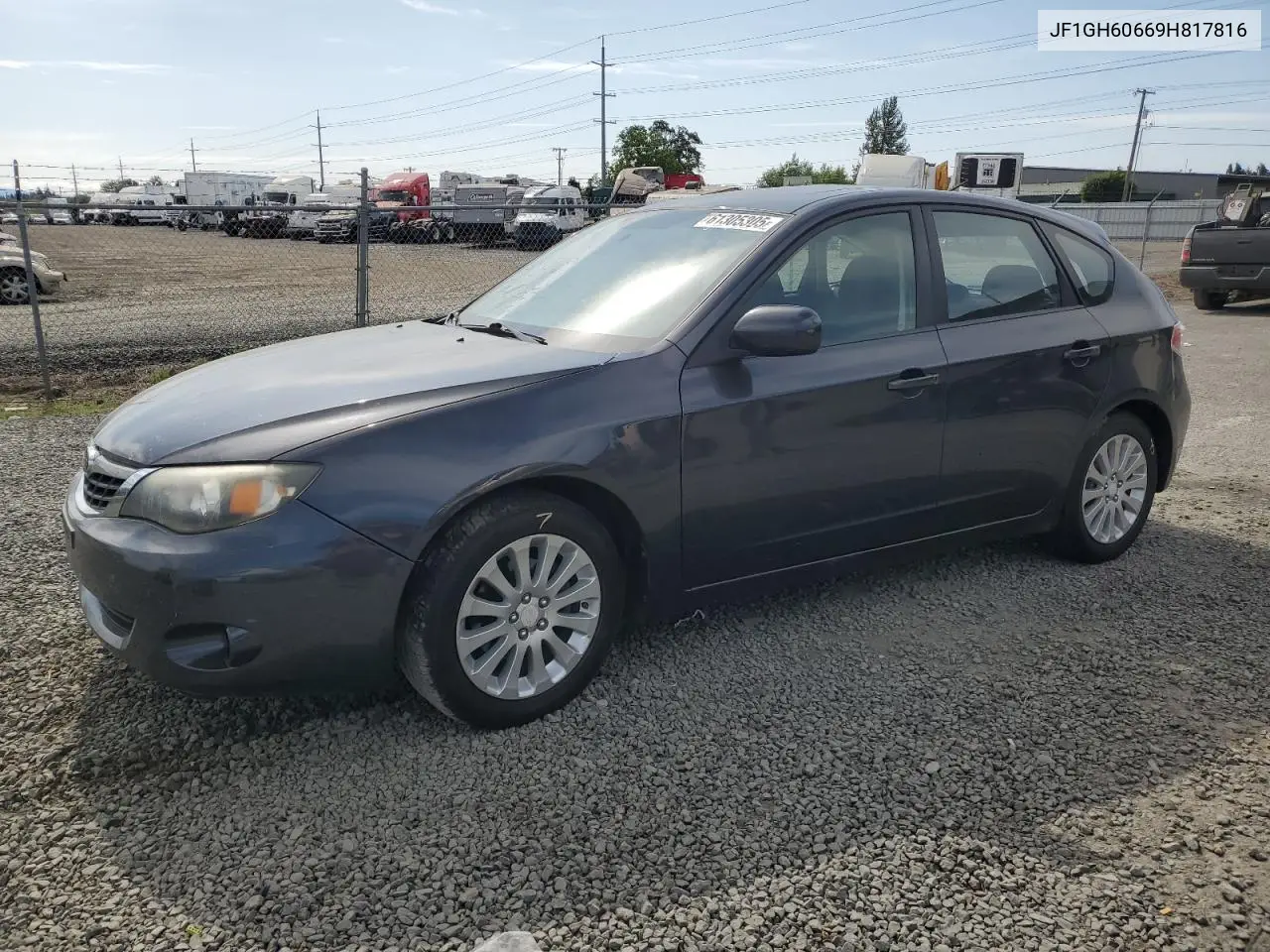 2009 Subaru Impreza 2.5I Premium VIN: JF1GH60669H817816 Lot: 61305305