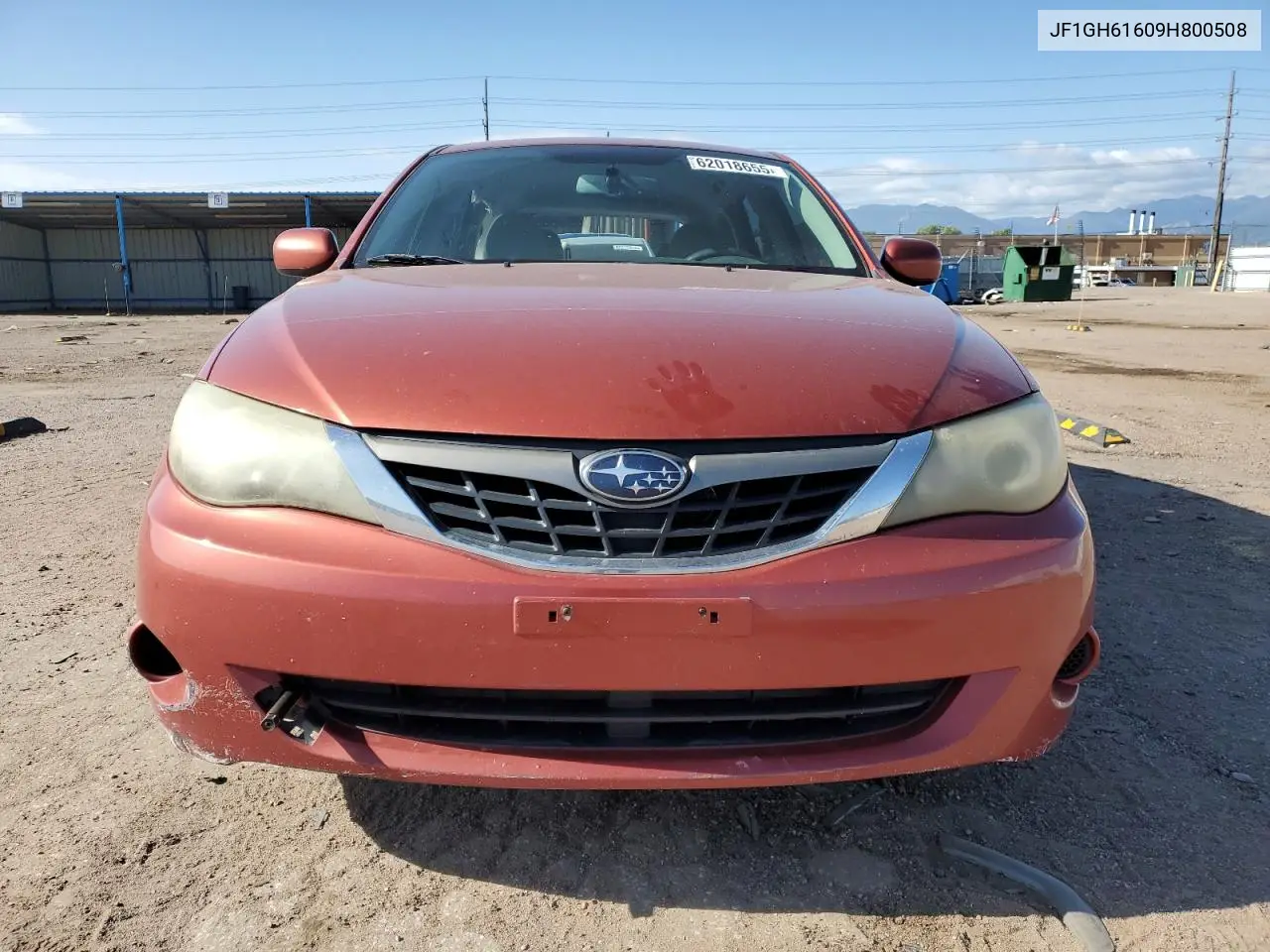2009 Subaru Impreza 2.5I VIN: JF1GH61609H800508 Lot: 62018655