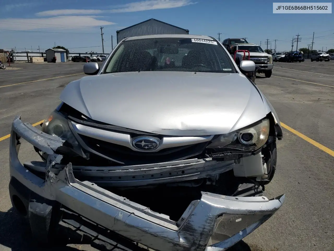 2011 Subaru Impreza 2.5I Premium VIN: JF1GE6B66BH515602 Lot: 60044225