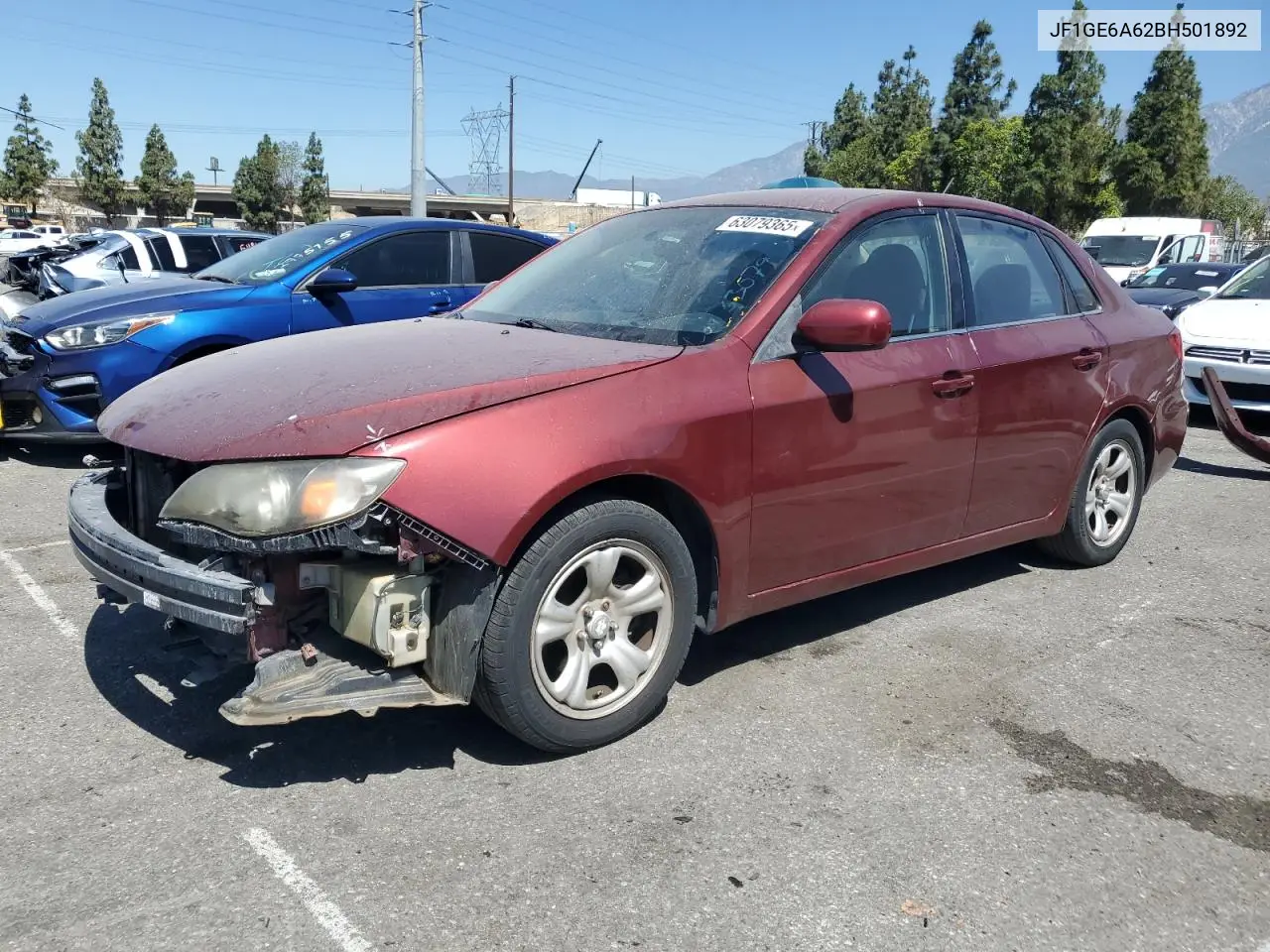 2011 Subaru Impreza 2.5I VIN: JF1GE6A62BH501892 Lot: 63079365