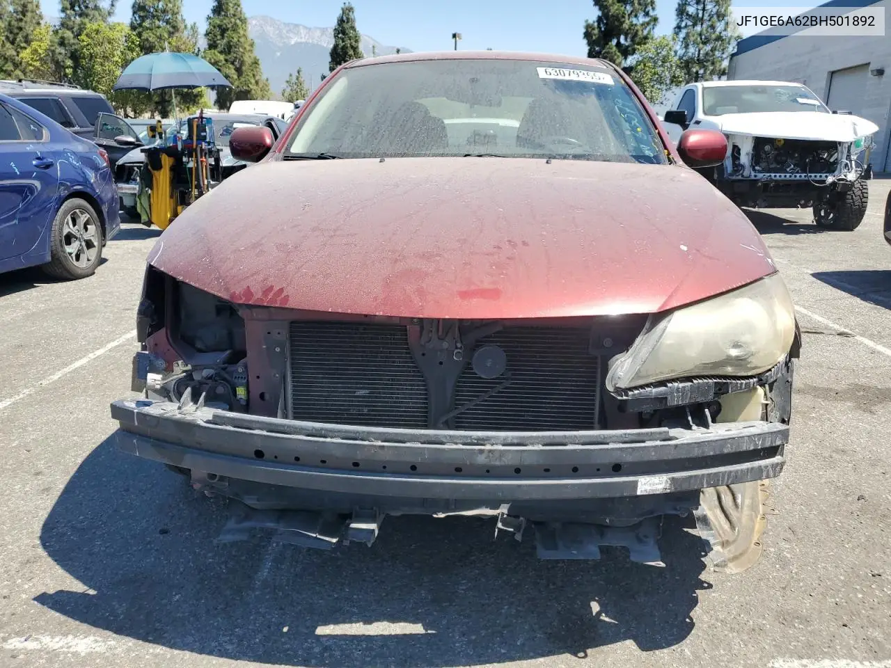 2011 Subaru Impreza 2.5I VIN: JF1GE6A62BH501892 Lot: 63079365
