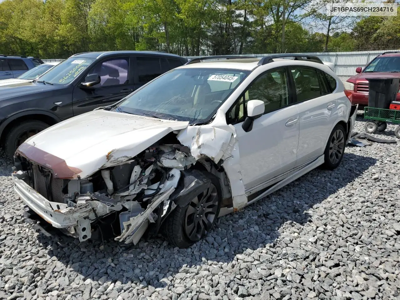 2012 Subaru Impreza Sport Limited VIN: JF1GPAS69CH234716 Lot: 57054045