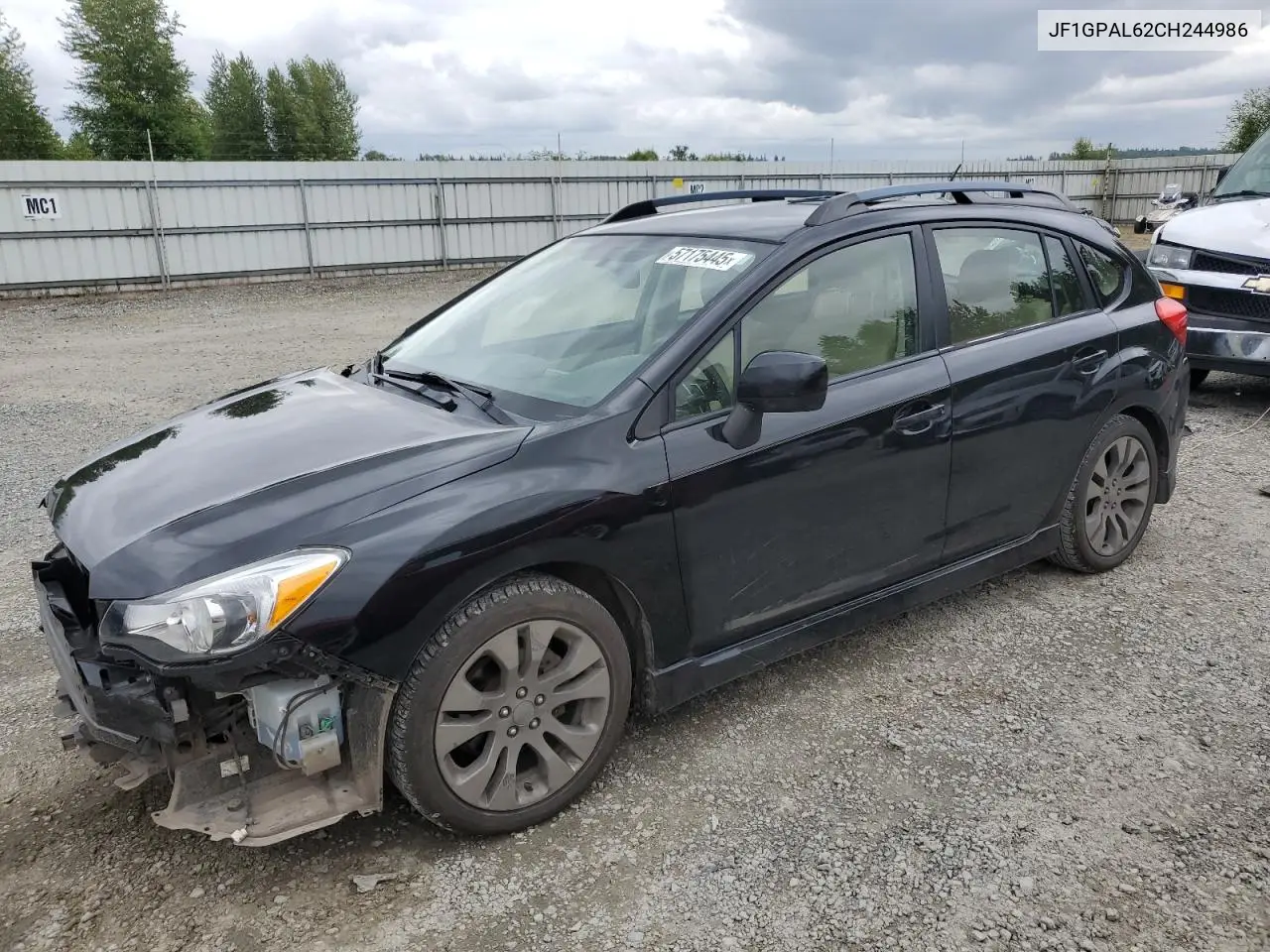 2012 Subaru Impreza Sport Premium VIN: JF1GPAL62CH244986 Lot: 57175445