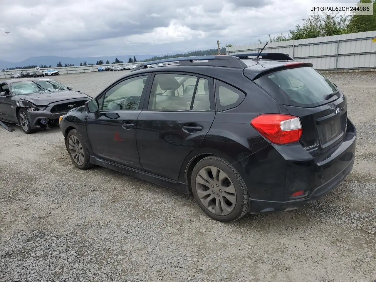 2012 Subaru Impreza Sport Premium VIN: JF1GPAL62CH244986 Lot: 57175445
