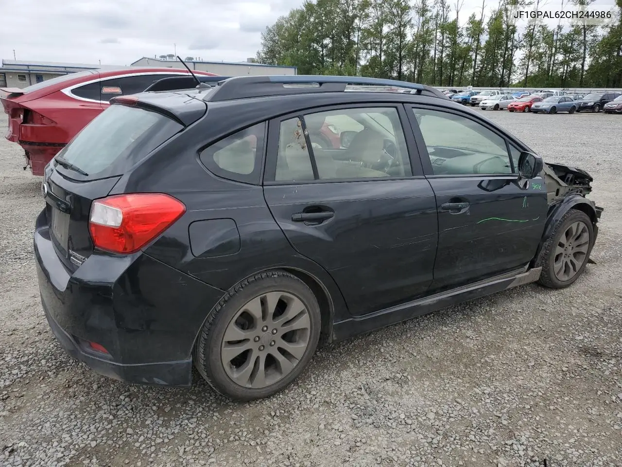 2012 Subaru Impreza Sport Premium VIN: JF1GPAL62CH244986 Lot: 57175445