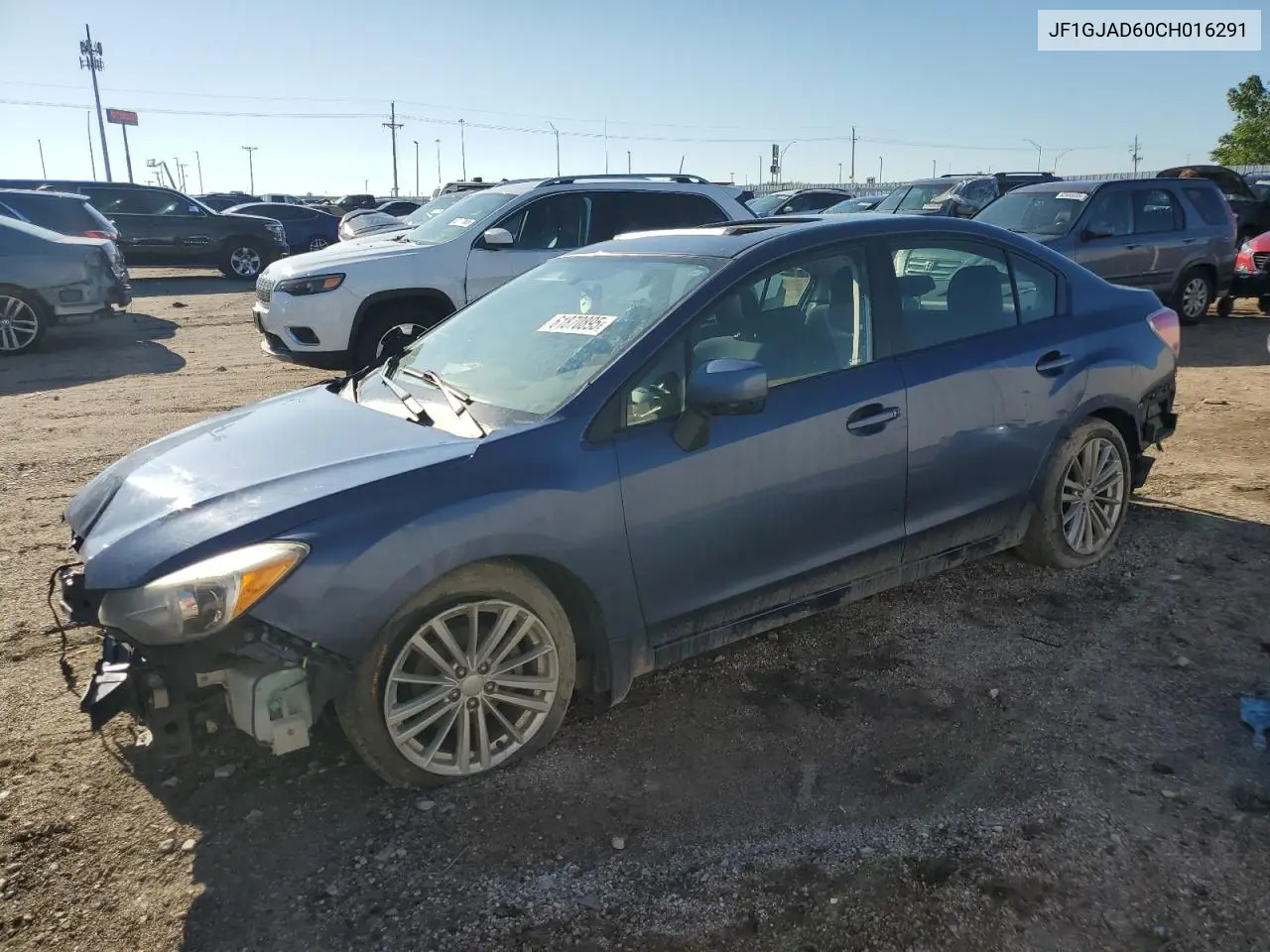 2012 Subaru Impreza Premium VIN: JF1GJAD60CH016291 Lot: 61870895