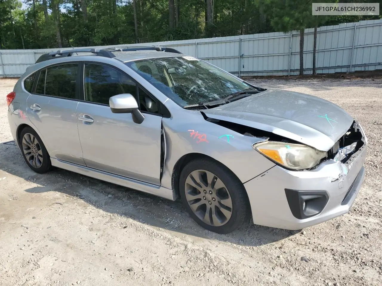2012 Subaru Impreza Sport Premium VIN: JF1GPAL61CH236992 Lot: 62498665