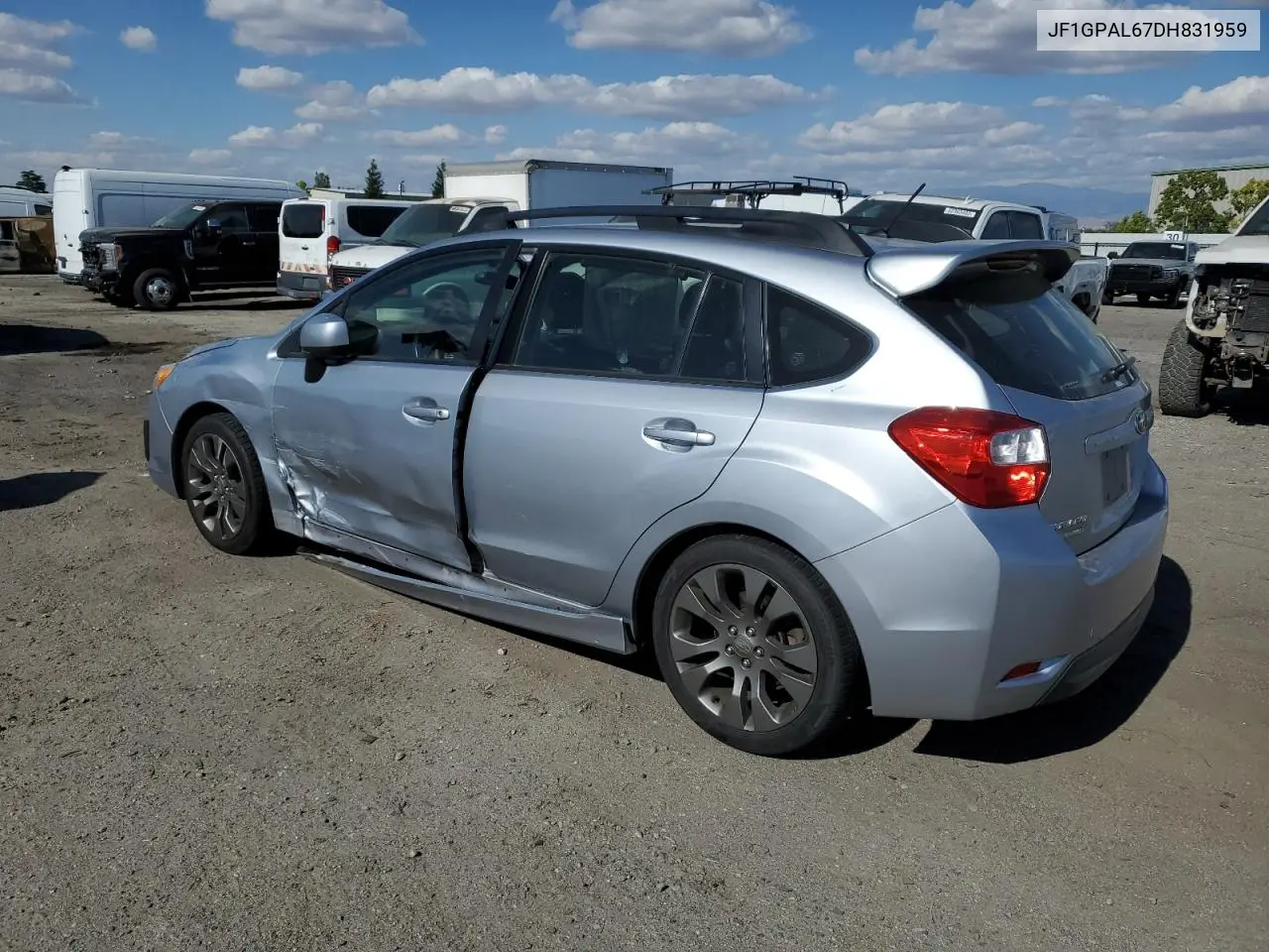 2013 Subaru Impreza Sport Premium VIN: JF1GPAL67DH831959 Lot: 56887225