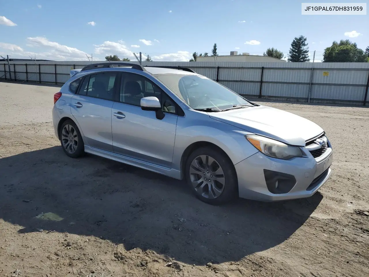 2013 Subaru Impreza Sport Premium VIN: JF1GPAL67DH831959 Lot: 56887225