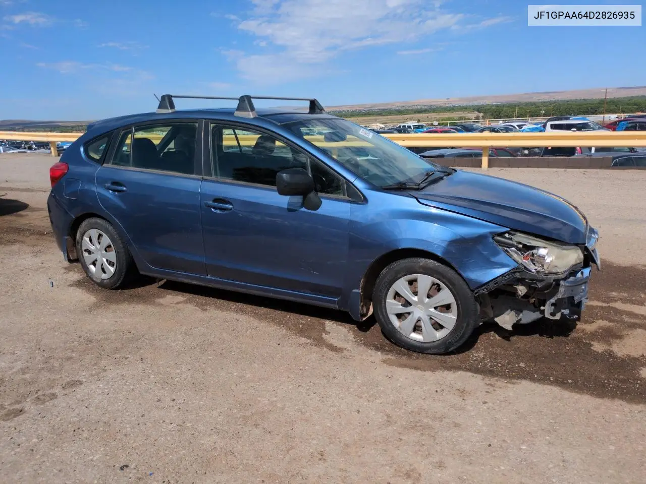 2013 Subaru Impreza VIN: JF1GPAA64D2826935 Lot: 59946575