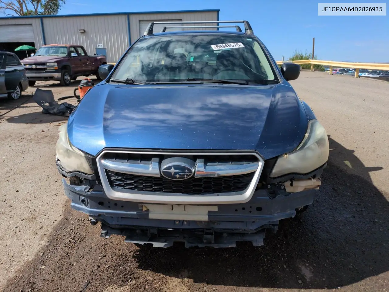 2013 Subaru Impreza VIN: JF1GPAA64D2826935 Lot: 59946575