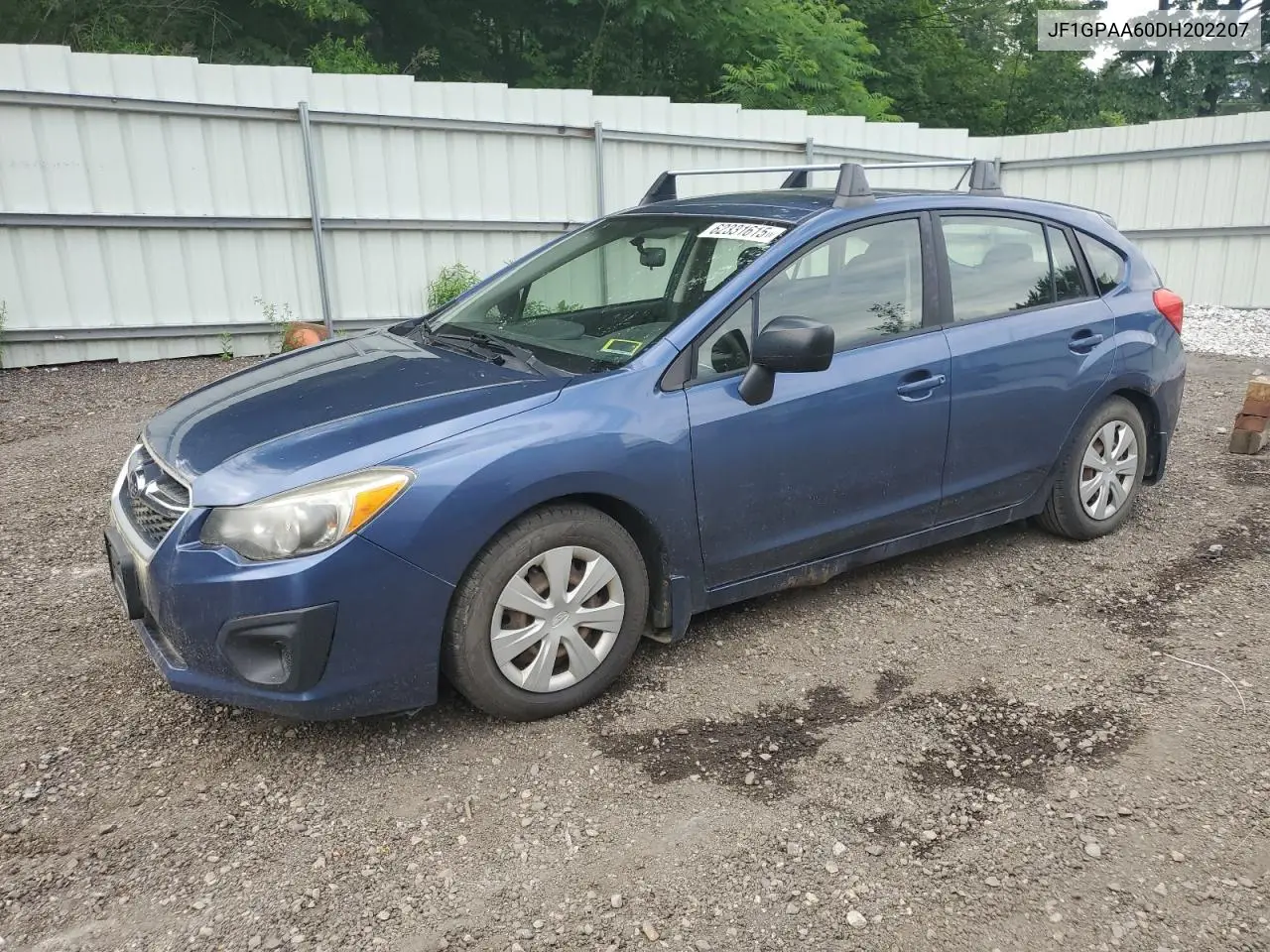 2013 Subaru Impreza Base VIN: JF1GPAA60DH202207 Lot: 62331615