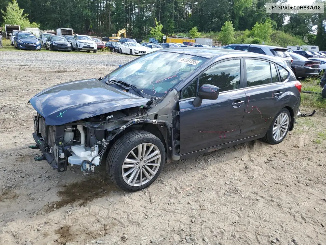 2013 Subaru Impreza Premium VIN: JF1GPAD60DH837018 Lot: 62561195