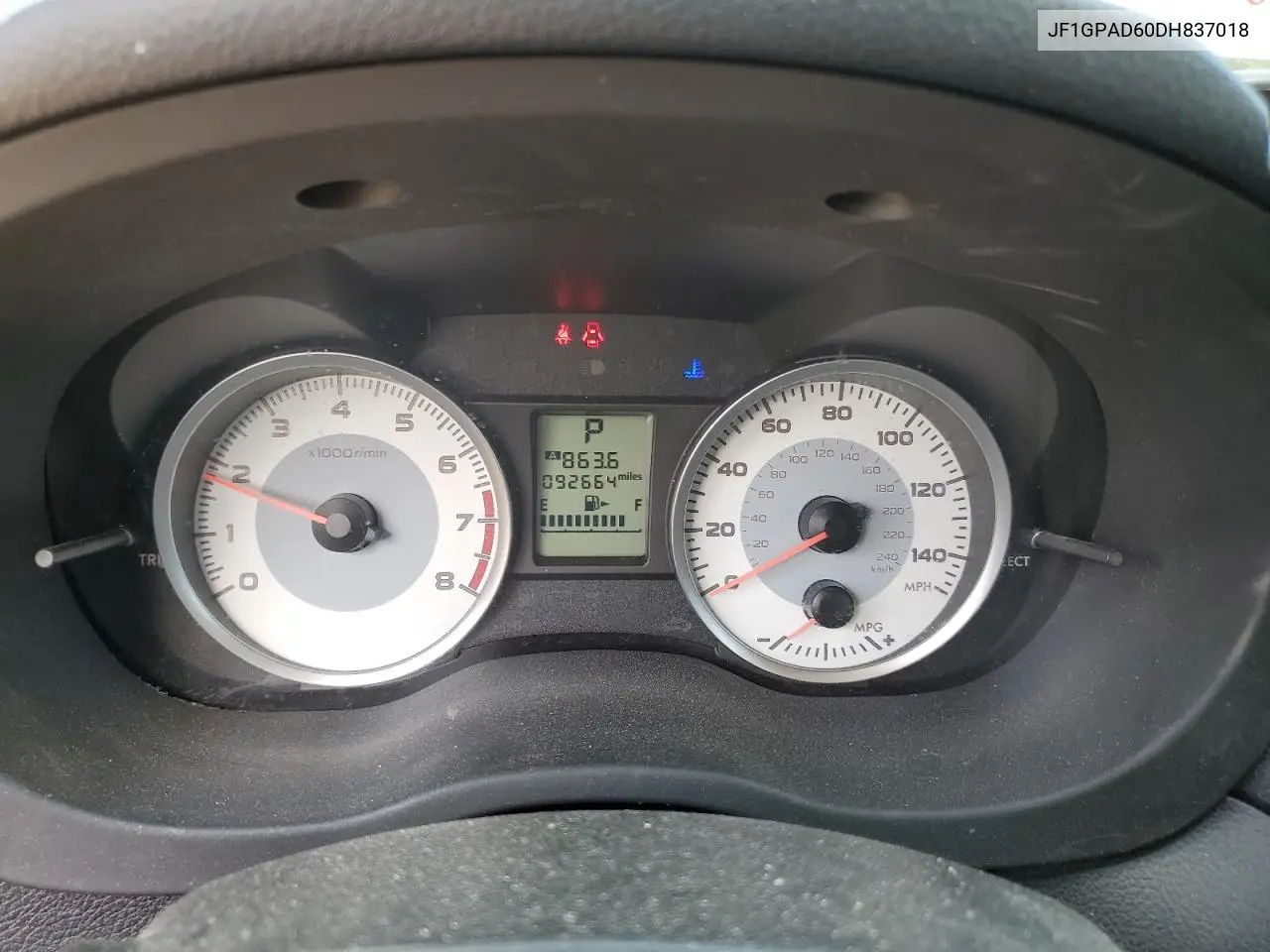 2013 Subaru Impreza Premium VIN: JF1GPAD60DH837018 Lot: 62561195