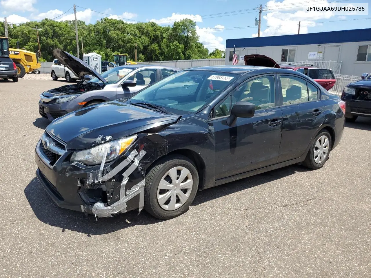 2013 Subaru Impreza VIN: JF1GJAA69DH025786 Lot: 62903165