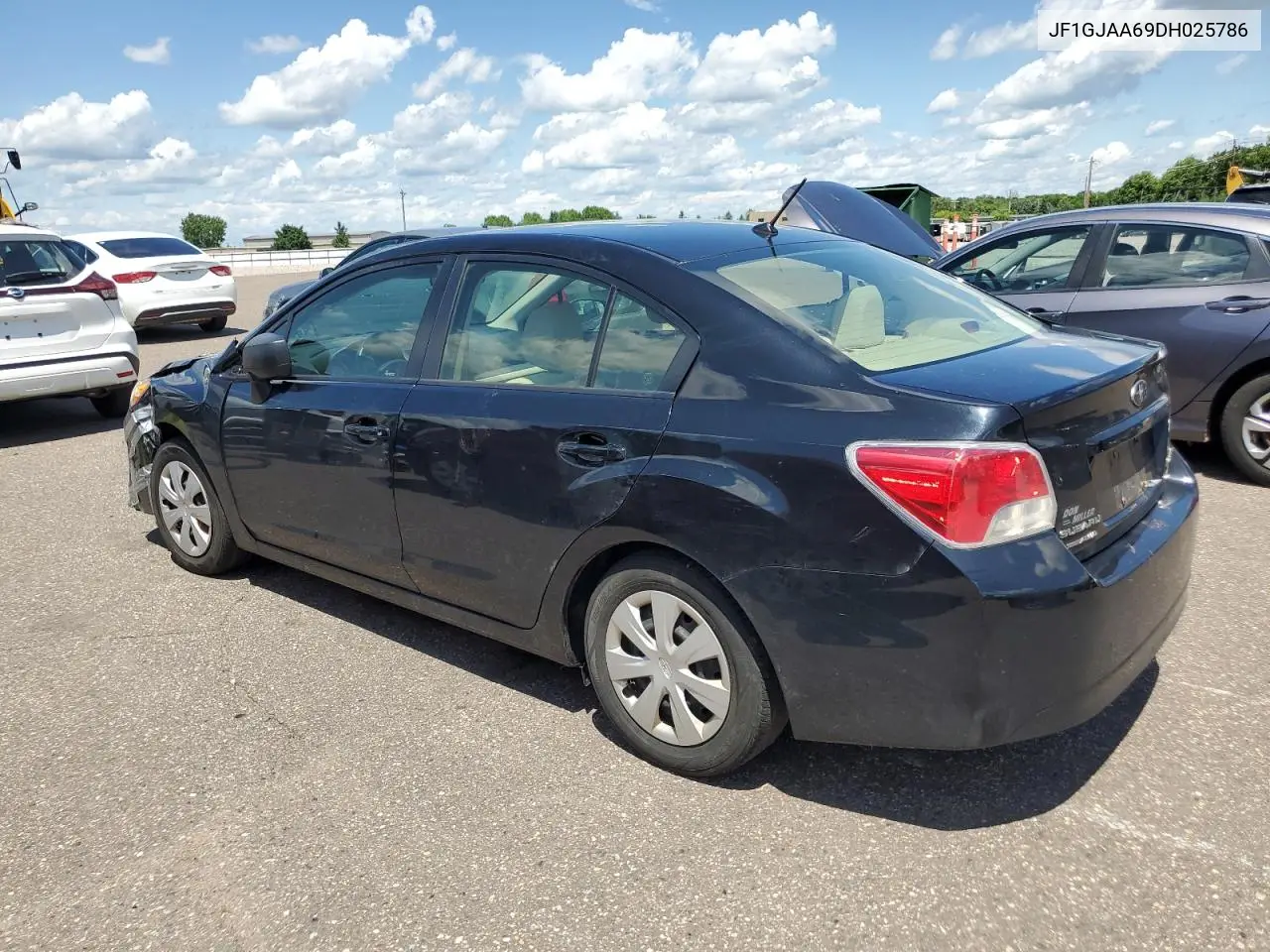 2013 Subaru Impreza VIN: JF1GJAA69DH025786 Lot: 62903165