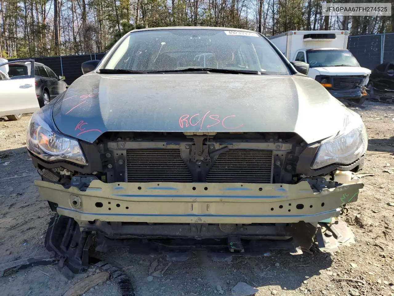 2015 Subaru Impreza VIN: JF1GPAA67FH274525 Lot: 49233955