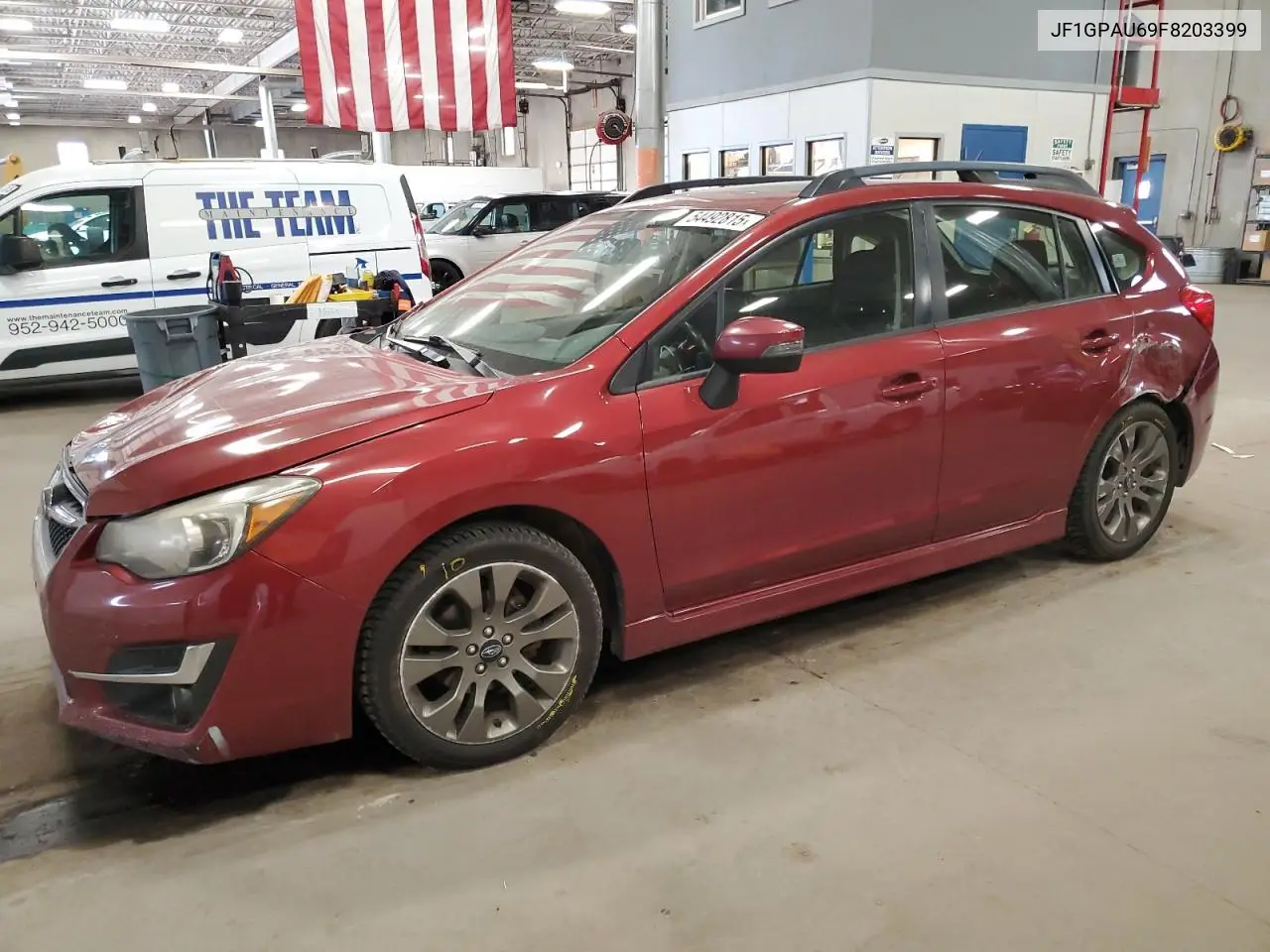 2015 Subaru Impreza Sport VIN: JF1GPAU69F8203399 Lot: 54492815