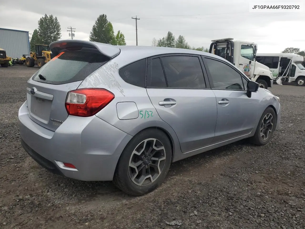2015 Subaru Impreza VIN: JF1GPAA66F9320792 Lot: 55899035