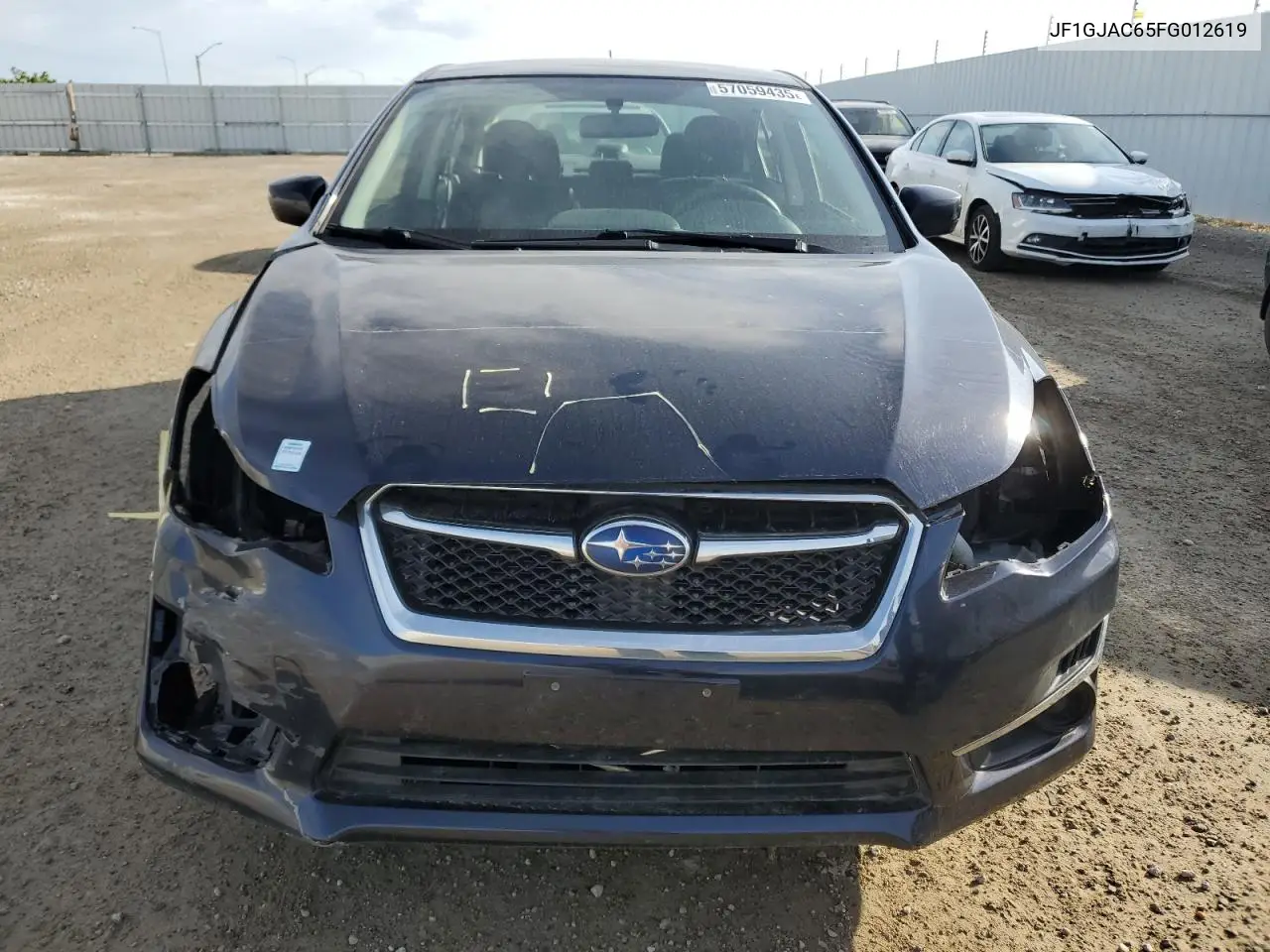 2015 Subaru Impreza Premium VIN: JF1GJAC65FG012619 Lot: 57059435