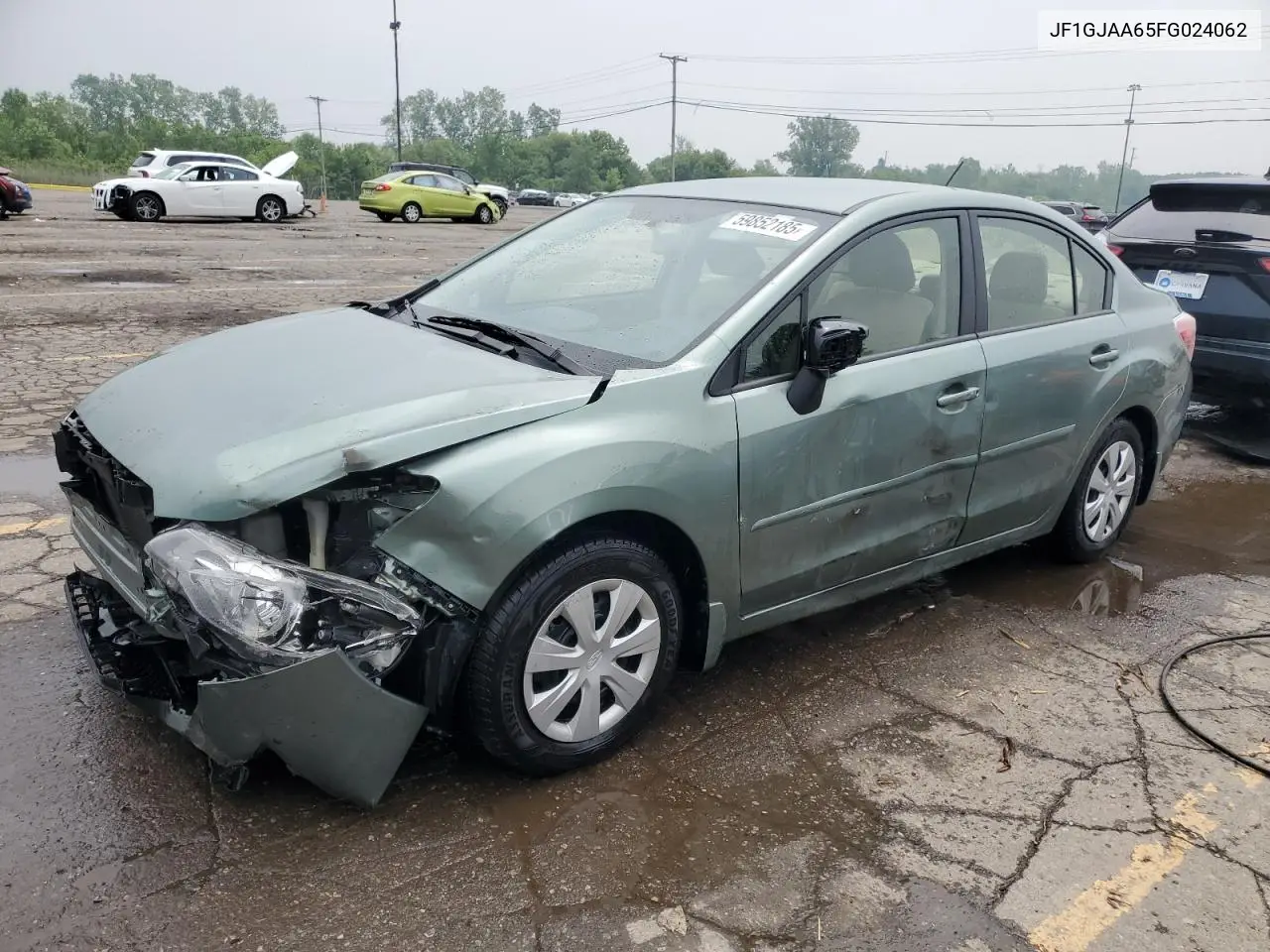 2015 Subaru Impreza VIN: JF1GJAA65FG024062 Lot: 59852185